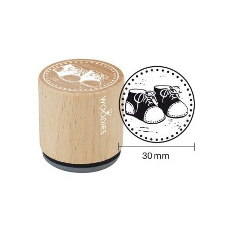 Colop Gumibélyegző  - Baby shoes - Woodies Rubber Stamp (1 db)