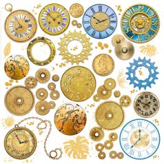   Ciao Bella Vellum kivágóív készlet 6" (15 cm) - Indigo - Vellum Fussy Cut (6 lap)