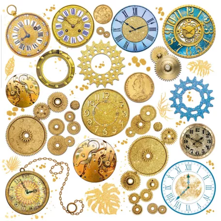 Ciao Bella Vellum kivágóív készlet 6" (15 cm) - Indigo - Vellum Fussy Cut (6 lap)