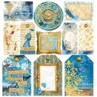 Ciao Bella Vellum kivágóív készlet 6" (15 cm) - Indigo - Vellum Fussy Cut (6 lap)