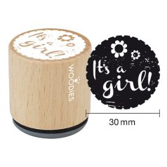   Colop Gumibélyegző  - It’s a girl - Woodies Rubber Stamp (1 db)