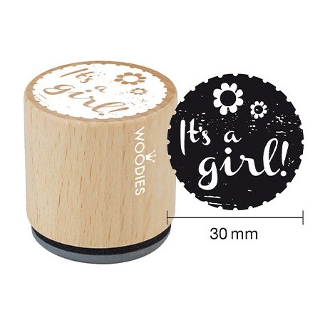 Colop Gumibélyegző  - It’s a girl - Woodies Rubber Stamp (1 db)