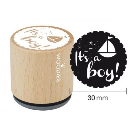 Colop Gumibélyegző  - t’s a boy - Woodies Rubber Stamp (1 db)