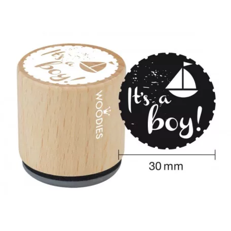 Colop Gumibélyegző  - It’s a boy - Woodies Rubber Stamp (1 db)