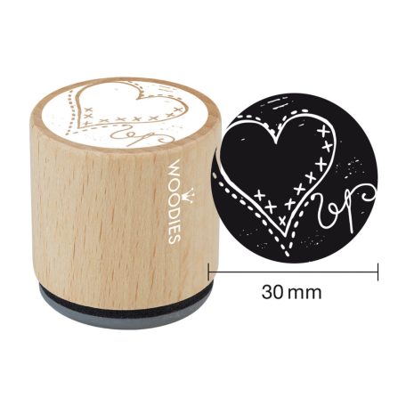 Colop Gumibélyegző  - Heart - Woodies Rubber Stamp (1 db)
