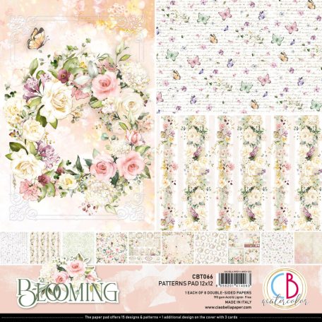 Ciao Bella Scrapbook papírkészlet 12" (30 cm) - Blooming - Blooming (8 lap)