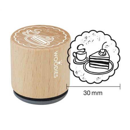 Colop Gumibélyegző  - Coffee and cake - Woodies Rubber Stamp (1 db)