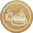 Colop Gumibélyegző  - Coffee and cake - Woodies Rubber Stamp (1 db)