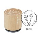 Colop Gumibélyegző  - Glasses of champagne - Woodies Rubber Stamp (1 db)