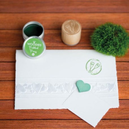 Colop Gumibélyegző  - Glasses of champagne - Woodies Rubber Stamp (1 db)