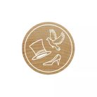 Colop Gumibélyegző  - Cylinder - dove - wedding shoe - Woodies Rubber Stamp (1 db)