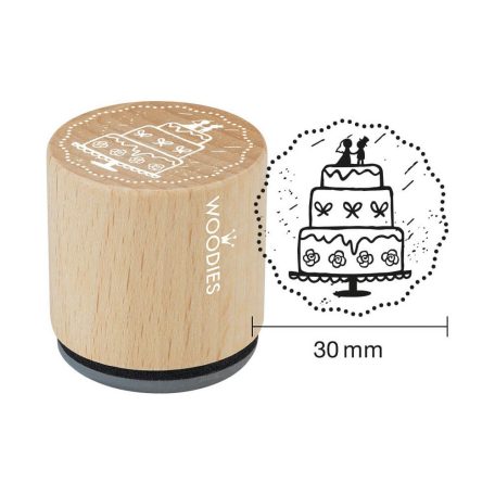 Colop Gumibélyegző  - Wedding cake - Woodies Rubber Stamp (1 db)