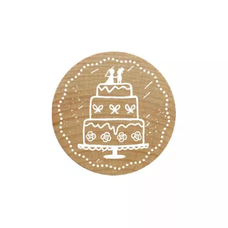 Colop Gumibélyegző  - Wedding cake - Woodies Rubber Stamp (1 db)
