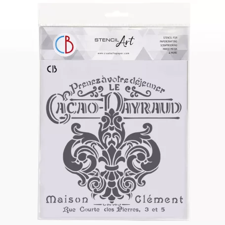 Ciao Bella Stencil 8" (20 cm) - Home Decò - Maison Clément  - Texture Stencil (1 db)