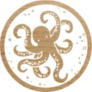 Colop Gumibélyegző  - Octopus - Woodies Rubber Stamp (1 db)
