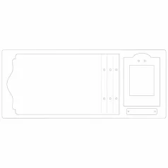   SIZZIX XL vágósablon 666475 - Field Notes & Specim - ScoreBoards XL Die (1 db)