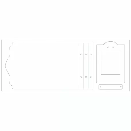 SIZZIX XL vágósablon 666475 - Field Notes & Specim - ScoreBoards XL Die (1 db)