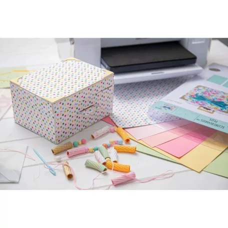 SIZZIX Plua A4! vágósablon 666476 - Slotted Treat Box - ScoreBoards Plus (1 db)