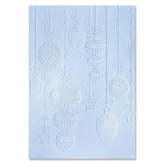   SIZZIX 3D Domborító mappa 666307 - Sparkly Ornaments - 3-D Textured Impressions Embossing Folder (1 csomag)