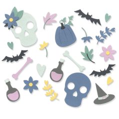   SIZZIX vágósablon 666453 - Spooky Icons  - Thinlits Die Set  (1 csomag)