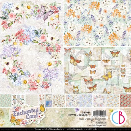 Ciao Bella Scrapbook papírkészlet 12" (30 cm) - Enchanted Land - Patterns Pad (8 lap)