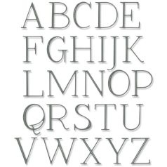   SIZZIX vágósablon 666114 - Elegant Capitals  - Thinlits Die Set  (1 csomag)