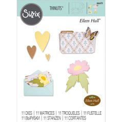   SIZZIX vágósablon 666474 - Envelope Folder & Flowers  - Thinlits Die Set  (1 csomag)