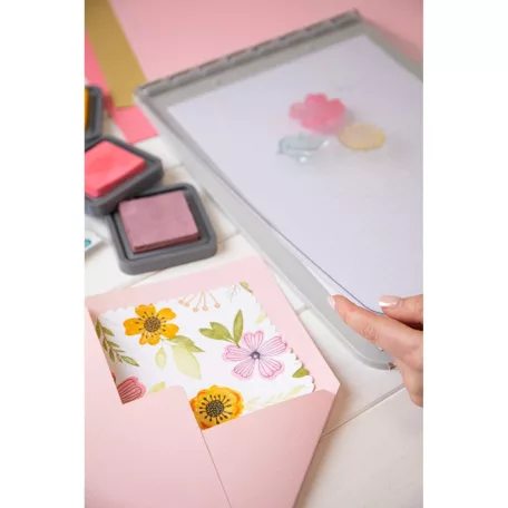 SIZZIX szilikonbélyegző 665908 - Blossoms  - Layered Stamps (1 csomag)