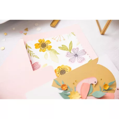 SIZZIX szilikonbélyegző 665908 - Blossoms  - Layered Stamps (1 csomag)