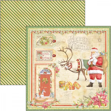 Ciao Bella Scrapbook papírkészlet 12" (30 cm) - Dear Santa - Paper Pad (12 lap)