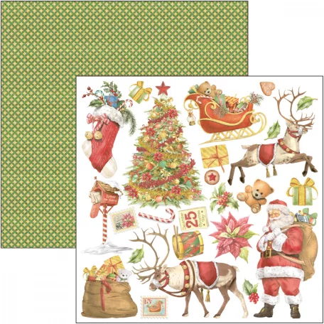 Ciao Bella Scrapbook papírkészlet 12" (30 cm) - Dear Santa - Paper Pad (12 lap)