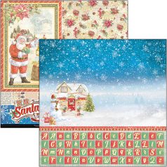   Ciao Bella Scrapbook papírkészlet 12" (30 cm) - Dear Santa - Patterns Pad (8 lap)