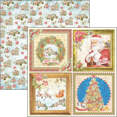Ciao Bella Scrapbook papírkészlet 12" (30 cm) - Dear Santa - Patterns Pad (8 lap)