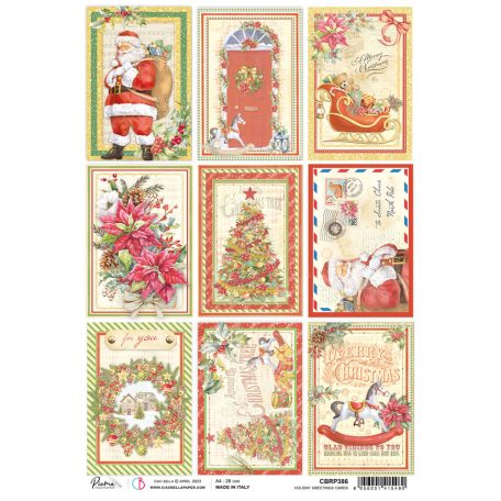Ciao Bella Rizspapír A4 - Holiday greetings cards - Dear Santa - Rice Paper (1 ív)