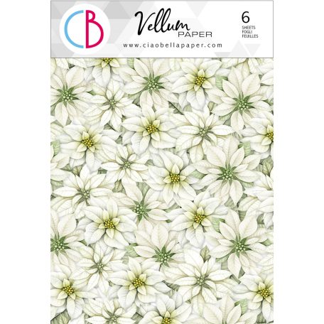 Ciao Bella Vellum papírkészlet A4 - Sparkling Christmas - Vellum Paper Patterns (1 csomag)