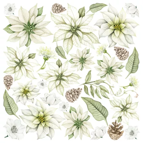 Ciao Bella Vellum kivágóív készlet 6" (15 cm) - Sparkling Christmas - Vellum Fussy Cut (6 lap)