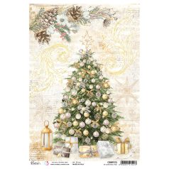   Ciao Bella Rizspapír A4 - My Christmas tree - Sparkling Christmas - Rice Paper (1 ív)