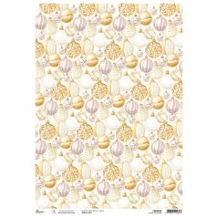   Ciao Bella Rizspapír A3 - Festive atmosphere - Sparkling Christmas  - Rice Paper A3 - Rice Paper (1 ív)