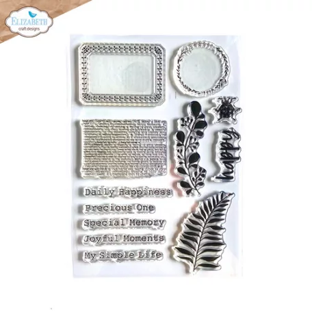 Szilikonbélyegző - A5 - Happy - ECD Clear Stamps (1 csomag)