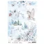 Ciao Bella Rizspapír A4 - All about the arctic - Winter Journey - Rice Paper (1 ív)