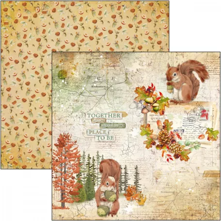 Ciao Bella Scrapbook papírkészlet 8" (20 cm) - Into the Wild - Paper Pad (12 lap)