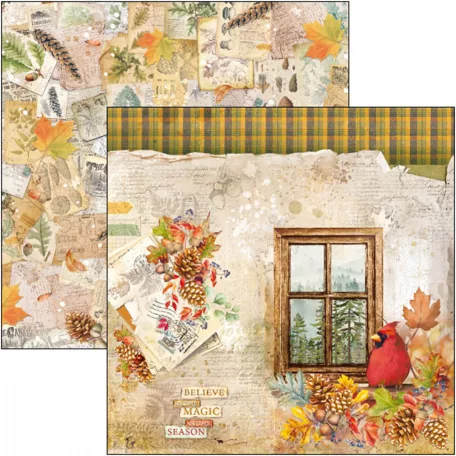 Ciao Bella Scrapbook papírkészlet 8" (20 cm) - Into the Wild - Paper Pad (12 lap)