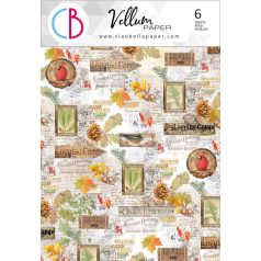   Ciao Bella Vellum papírkészlet A4 - Into the Wild - Vellum Paper Patterns (1 csomag)