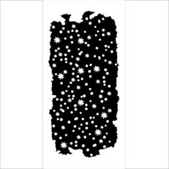  Stamperia Vastag stencil 12x25 cm - Christmas - Little Dots  - Thick Stencil  (1 db)
