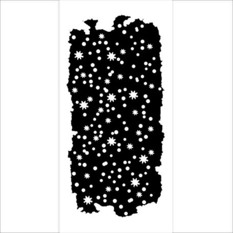 Stamperia Vastag stencil 12x25 cm - Christmas - Little Dots  - Thick Stencil  (1 db)