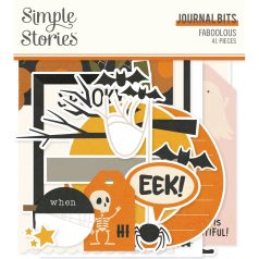   Simple Stories Kivágatok  - Journal Bits & Pieces - FaBOOlous (1 csomag)
