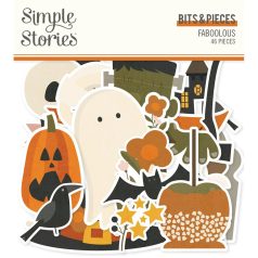   Simple Stories Kivágatok  - Bits & Pieces - FaBOOlous (1 csomag)