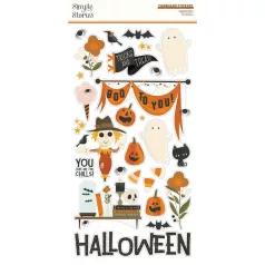   Simple Stories Chipboard matrica  - Chipboard Stickers  - FaBOOlous (1 ív)