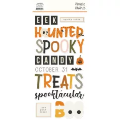 Simple Stories Matrica  - Foam Stickers - FaBOOlous (2 ív)