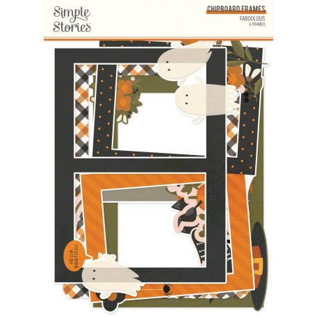 Simple Stories Chipboard  - Chipboard Frames - FaBOOlous (1 csomag)
